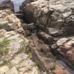 dry channel in rocks